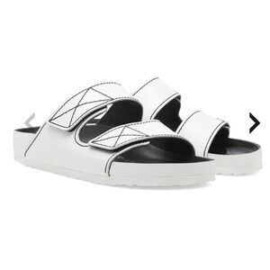 Birkenstock x Proenza Schouler Arizona Natural Leather Sandals Size 35 in White